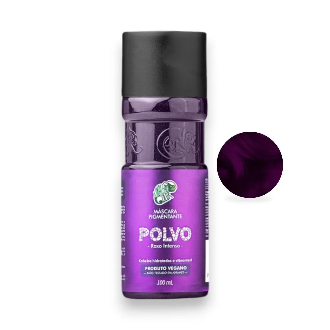 Mascara Capilar Pigmentante Kamaleão Color 100ml polvo Roxo Intenso Vegano