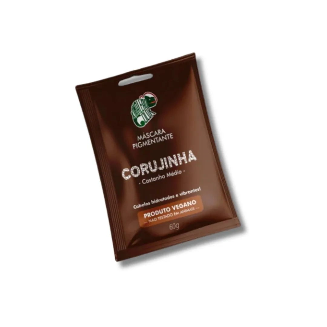Máscara Capilar Pigmentante Kamaleão Color Corujinha Castanho Medio Vegano 60g