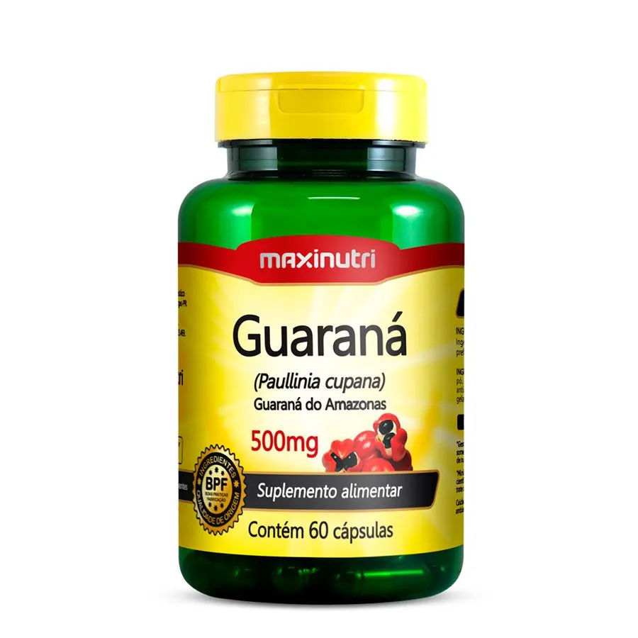 Maxinutri Guaraná do Amazonas 500mg 60 Cápsulas
