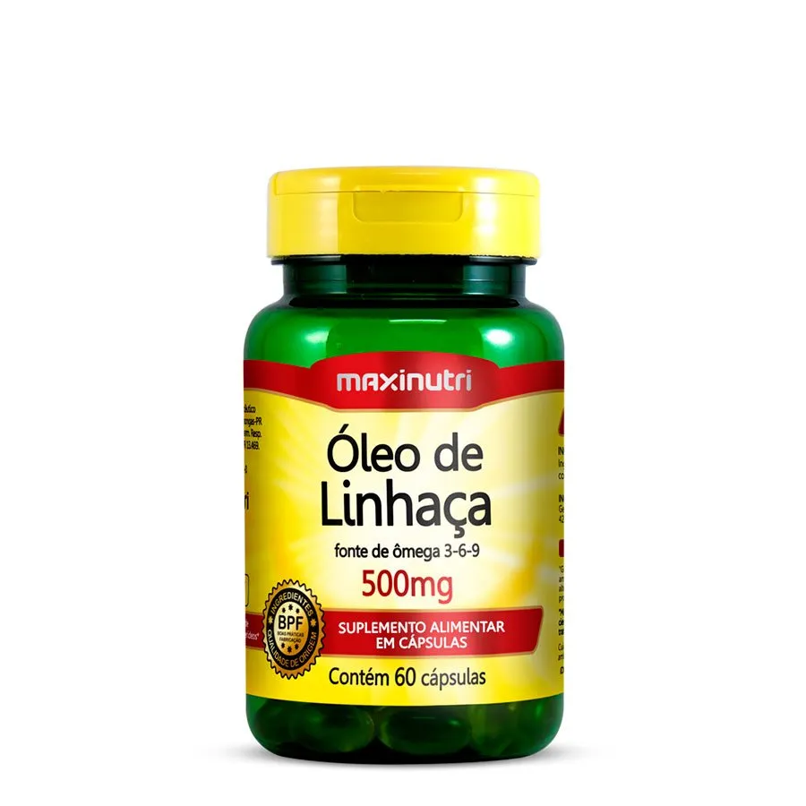 Maxinutri Óleo de Linhaca 500mg 60 Cápsulas