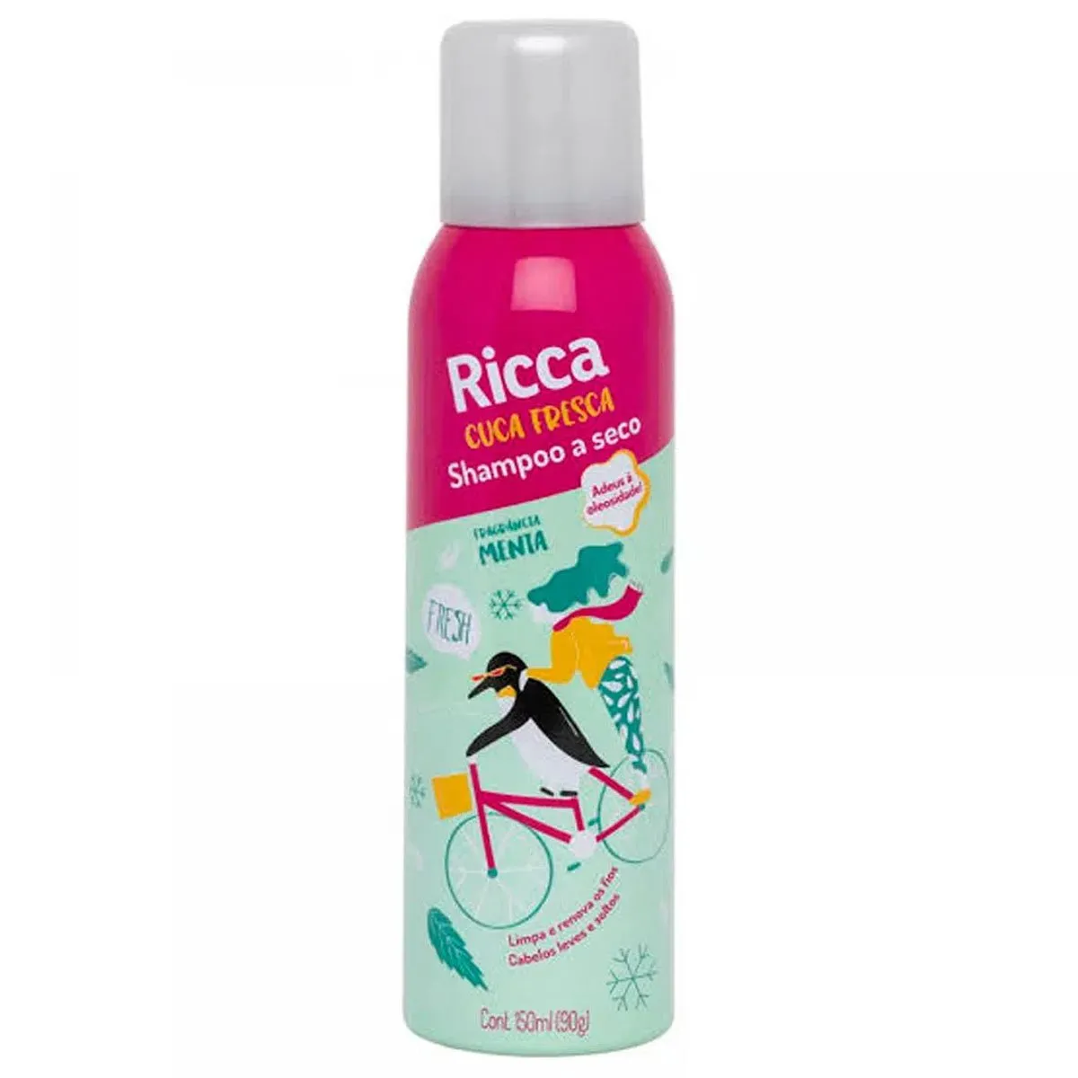 Shampoo a Seco Ricca 150ml Fragrância Menta