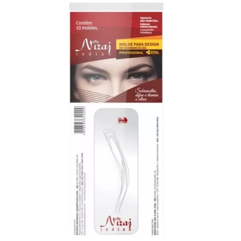 Molde para Design de Sobrancella Niraj 10un.