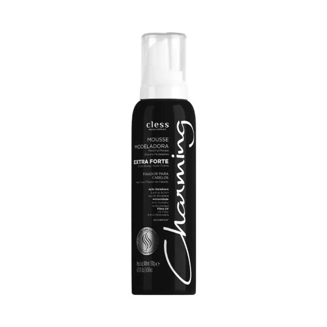 Mousse Modelador Charming Black Extra Forte 140ml