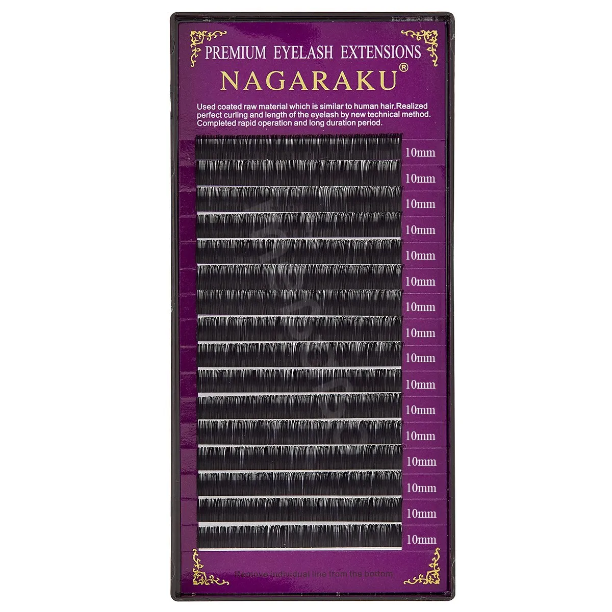 Cílios Nagaraku Fio a Fio e Volume Russo Curvatura C 0,05 10mm
