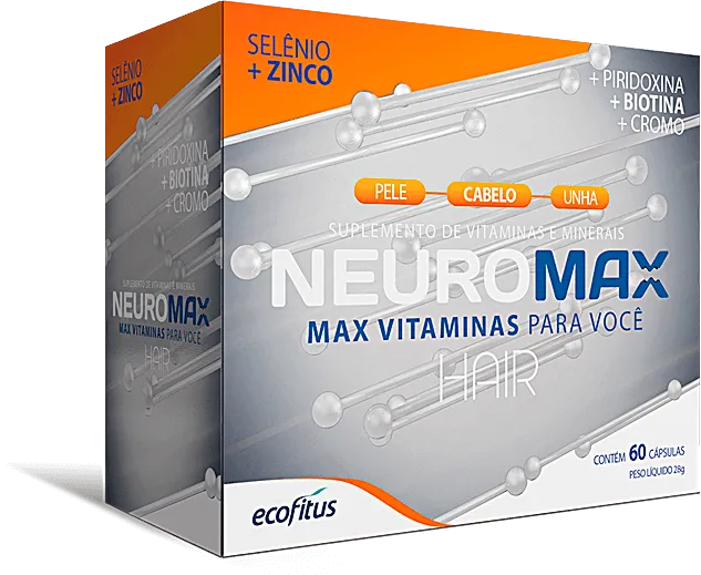 Neuromax Hair Suplemento de Vitaminas e Minerais 60 Cápsulas