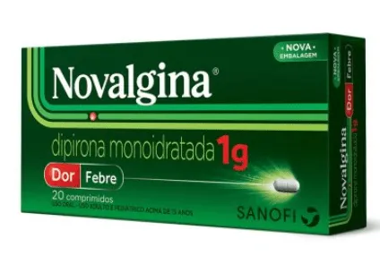 Novalgina Analgésico E Antitérmico 1g 20 Comprimidos