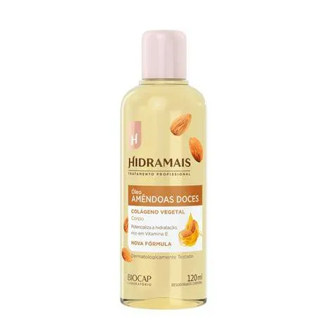 Óleo Corporal Amêndoas E Colageno 120ML Hidramais