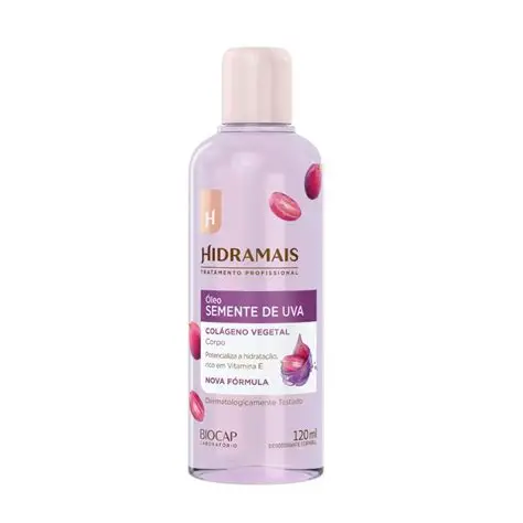 Óleo Corporal Uva e Colágeno 120ML Hidramais