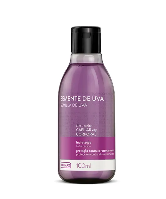 OLEO CORPORAL E CAPILAR SEMENTE DE UVA FARMAX - 100ML