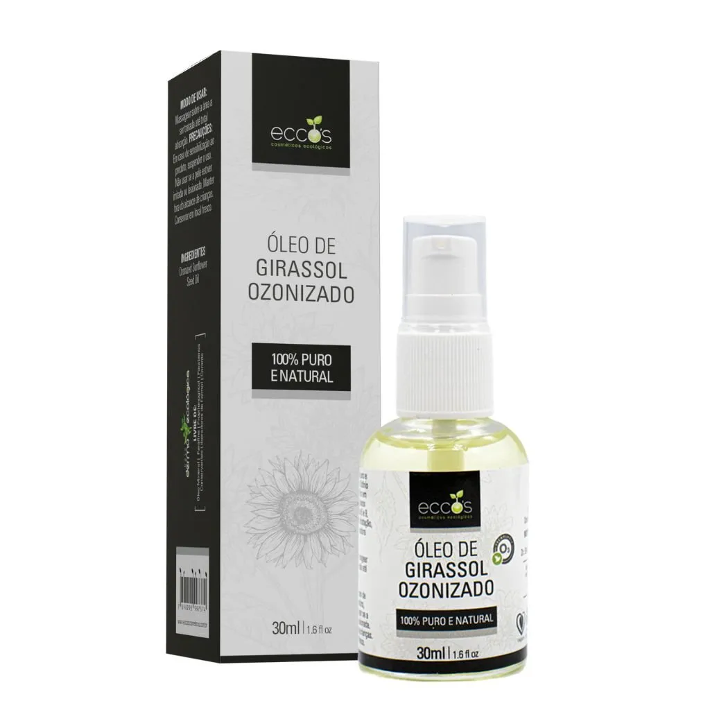 Óleo de Girassol Ozonizado 100% Puro Eccos 30ml