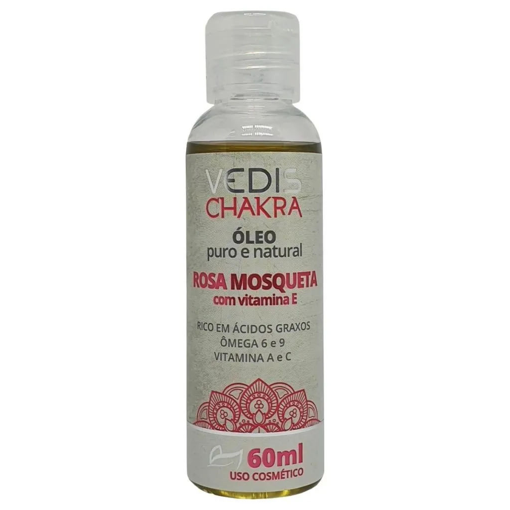 Óleo de Rosa Mosqueta Chakra Vitamina E 60ml Vedis