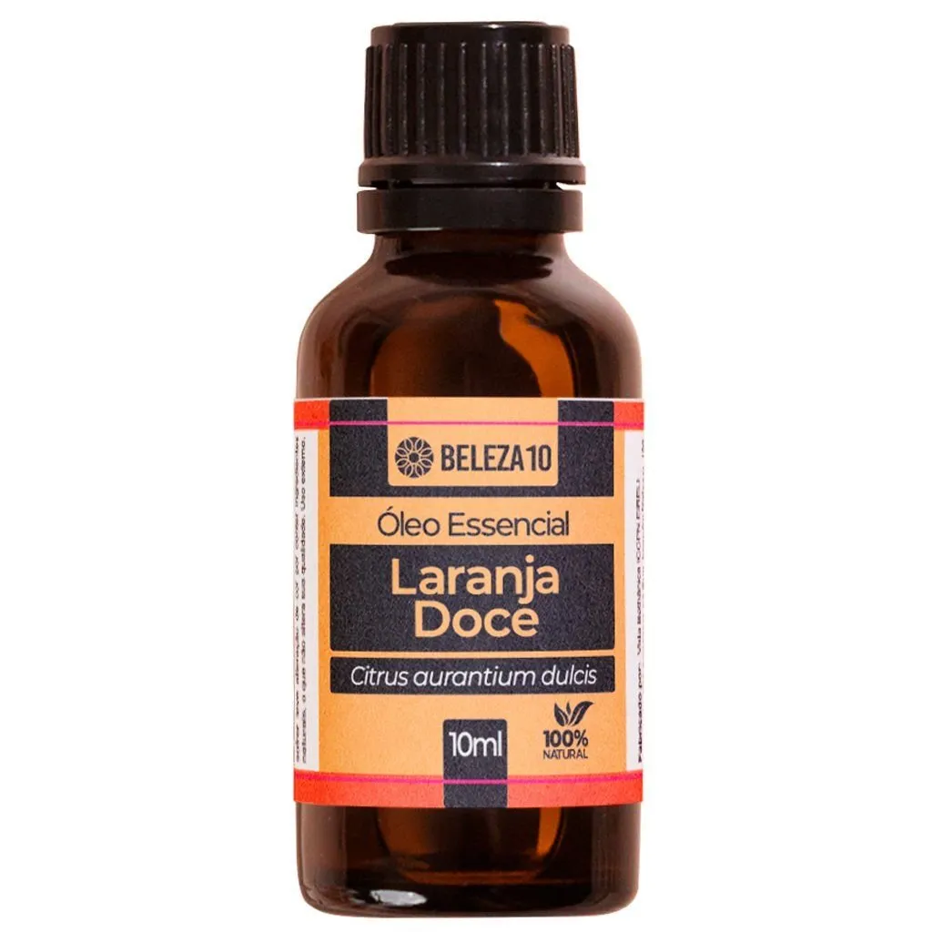 Óleo Essencial de Laranja Doce 100% Natural 10ml Beleza10