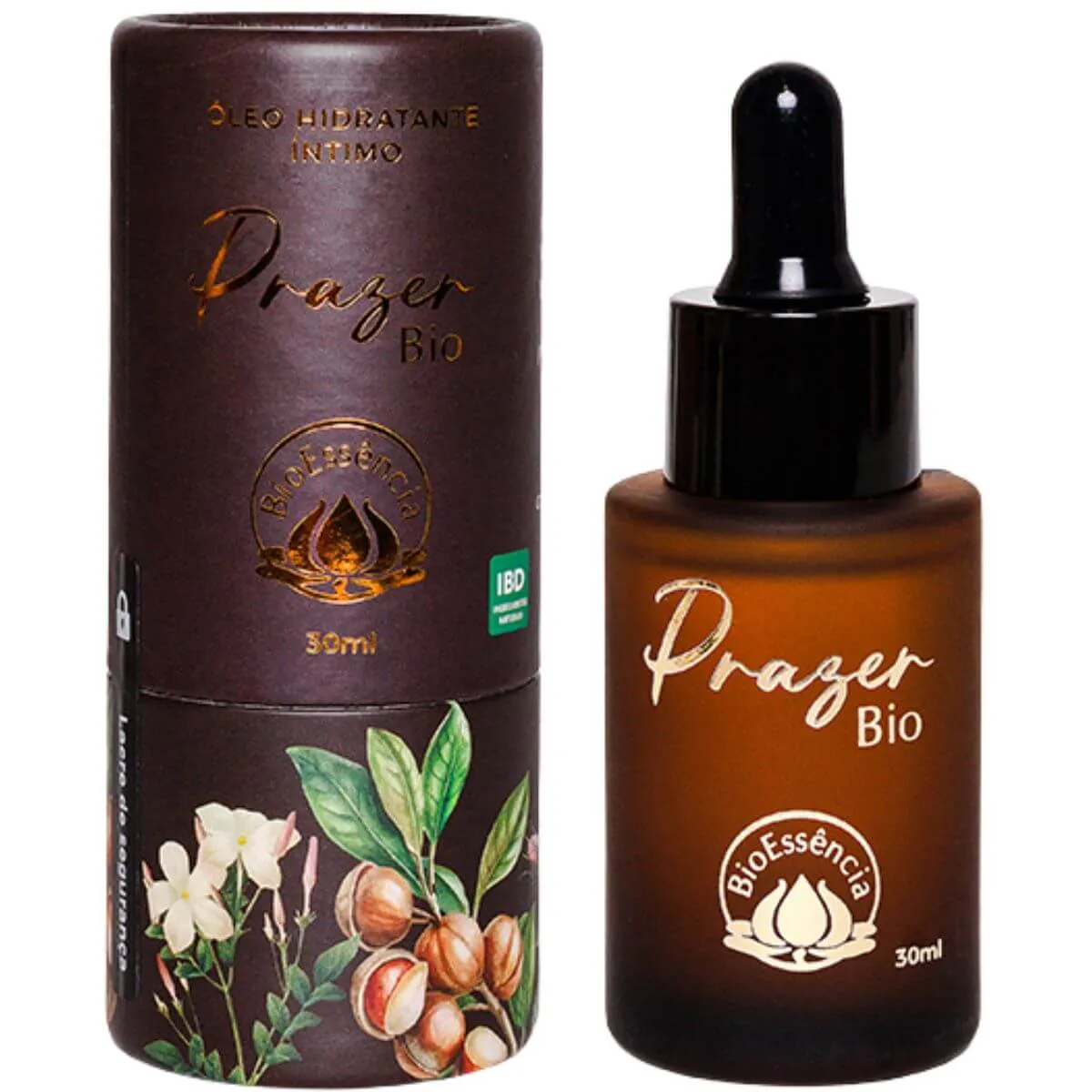 Óleo Hidratante Íntimo Natural Prazer Bio 30ml - BioEssência