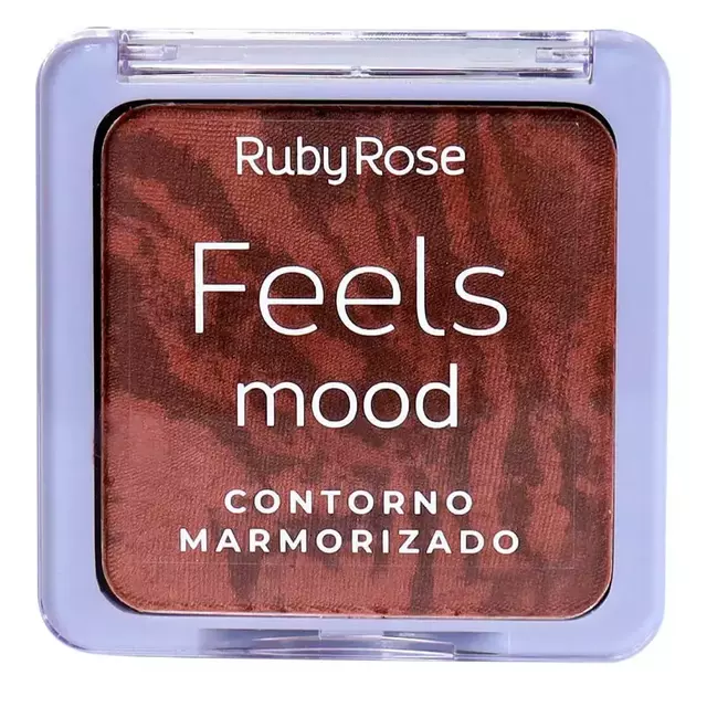 Paleta de Contorno Marmorizado Feels Mood Dark Ruby Rose