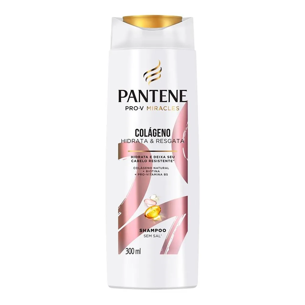 Pantene Shampoo Colágeno Hidrata & Resgata 300ml