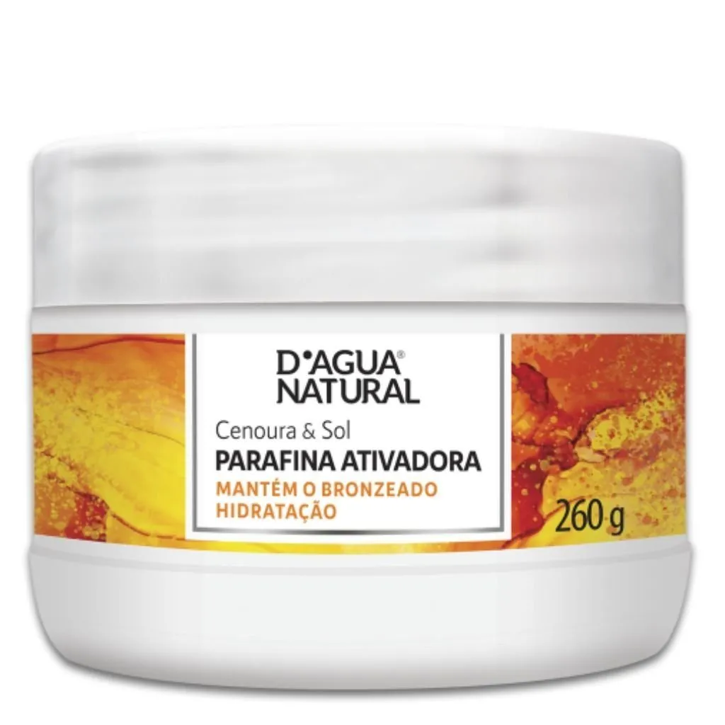 Parafina Ativadora Cenoura e Sol 260g D´agua Natural