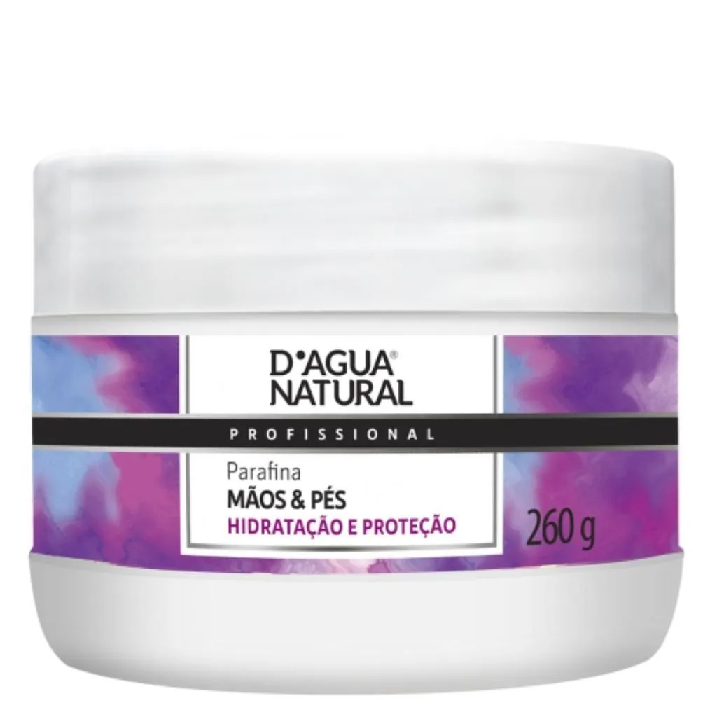 Parafina Mãos e Pés D'agua Natural 260g