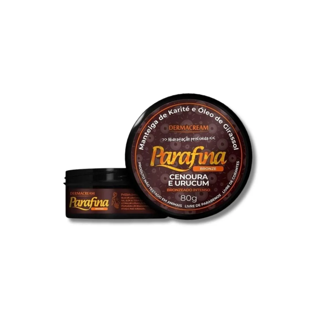 Parafina Dermacream Cenoura & Urucum - 80g
