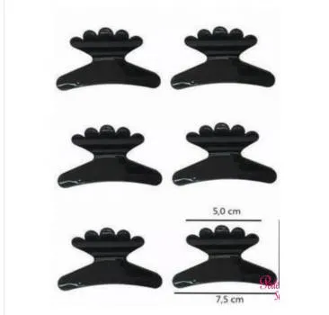 Piranha Plástica Novo Visual Preta 6un