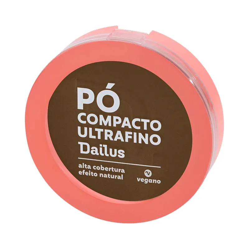 Pó Compacto Dailus Vegano Ultrafino D10 Escuro