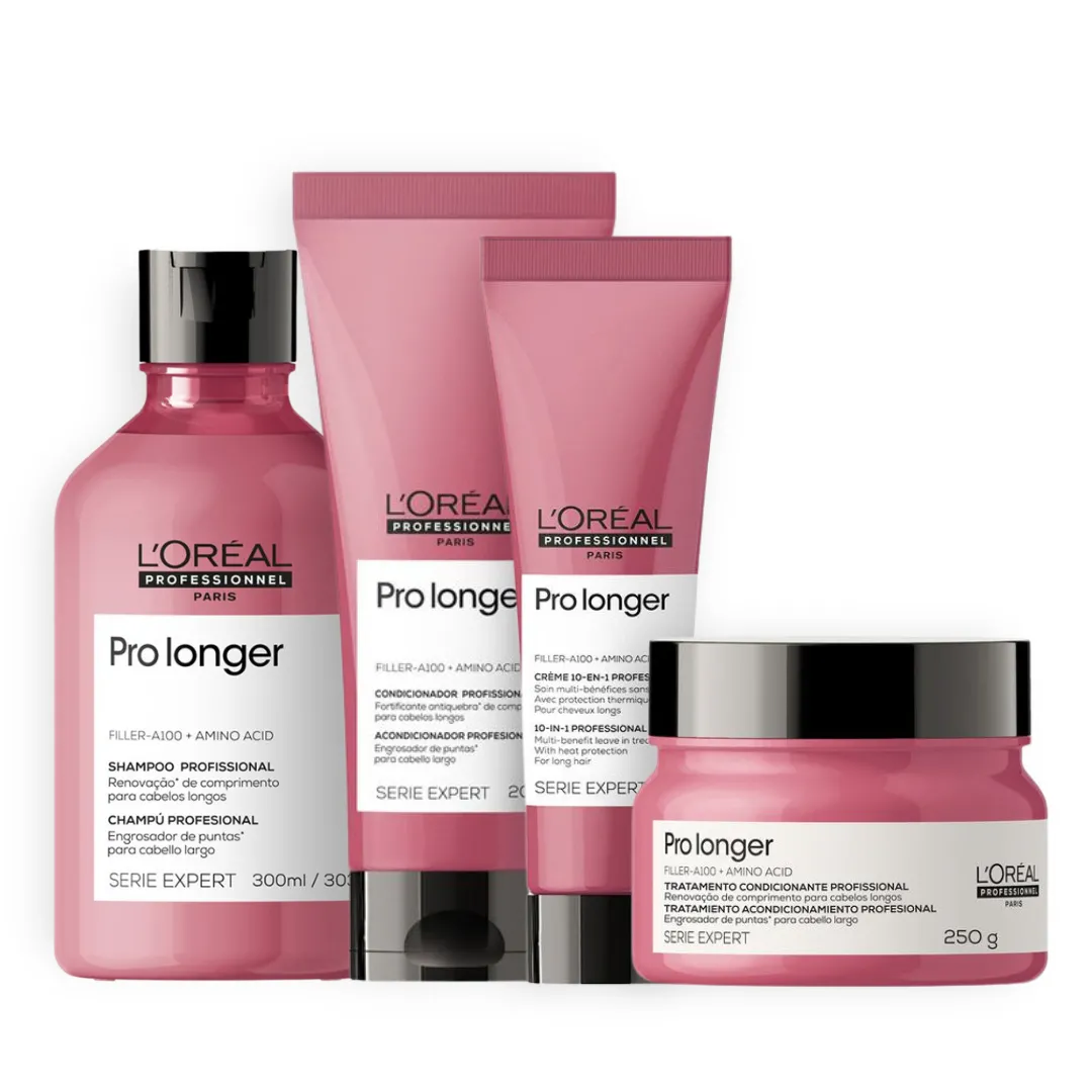 Kit Loreal Pro Longer Cabelos Finos Completo + Creme 150ml