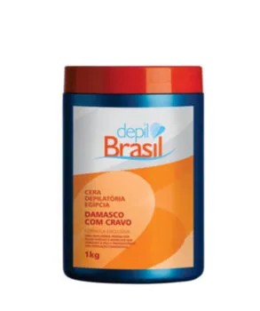 CERA DEPIL BRASIL DAMASCO COM CRAVO 1KG Cód. 5929