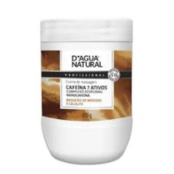 CREME DE MASSAGEM CAFEINA COM 7 ATIVOS D'AGUA 650G Cód. 8975