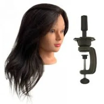 MANEQUIM CABEÇA CASTANHO ESCURO 1445 SANTA CLARA Cód. 6104