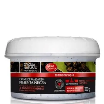 CREME DE MASSAGEM D'AGUA PIMENTA NEGRA 300G Cód. 8379