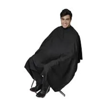 CAPA DE SEDA 9592 SANTA CLARA PRETA LISA SEM MANGA COM BOTAO E ELASTICO Cód. 5196