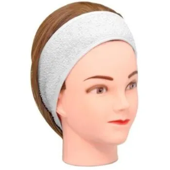 FAIXA PARA CABELO ATOALHADA 626 BRANCA SANTA CLARA Cód. 4806