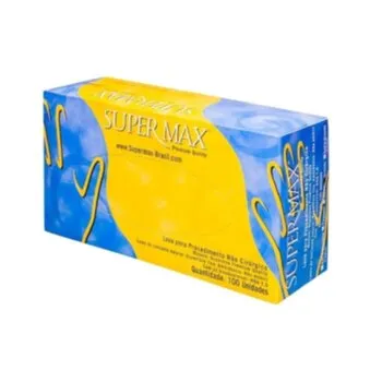 LUVA LATEX SUPERMAX COM PO PREMIUM M Cód. 5162