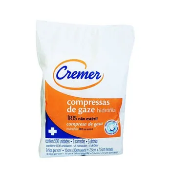 COMPRESSA DE GASE IRIS 7 CREMER C/500UN Cód. 5828