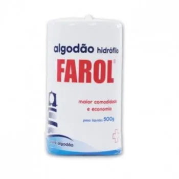 ALGODAO FAROL HIDROFILO ROLO 500G Cód. 3691