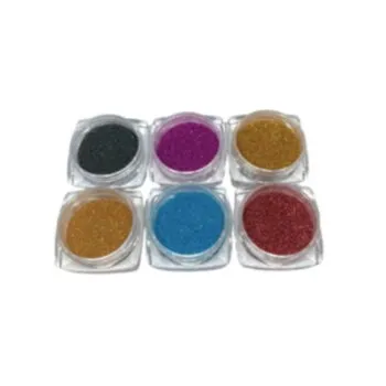 GLITTER PARA UNHA COLORED 6UN Cód. 14474