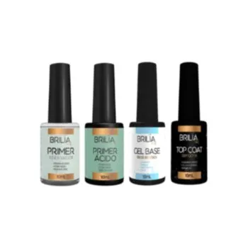 KIT BLINDAGEM BRILIA NAILS 10ML 4UN Cód. 14706