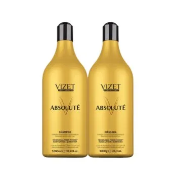 KIT ABSOLUTE SHAMPOO E MASCARA VIZET 900ML Cód. 12954