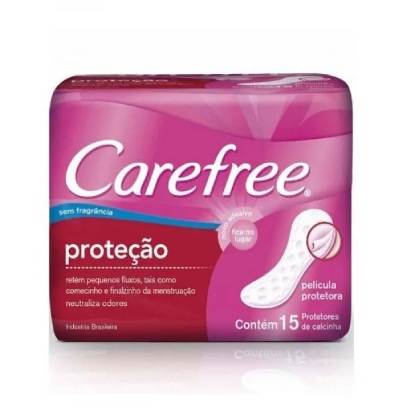 Protetor Diário Carefree Proteção sem Fragrância 15un