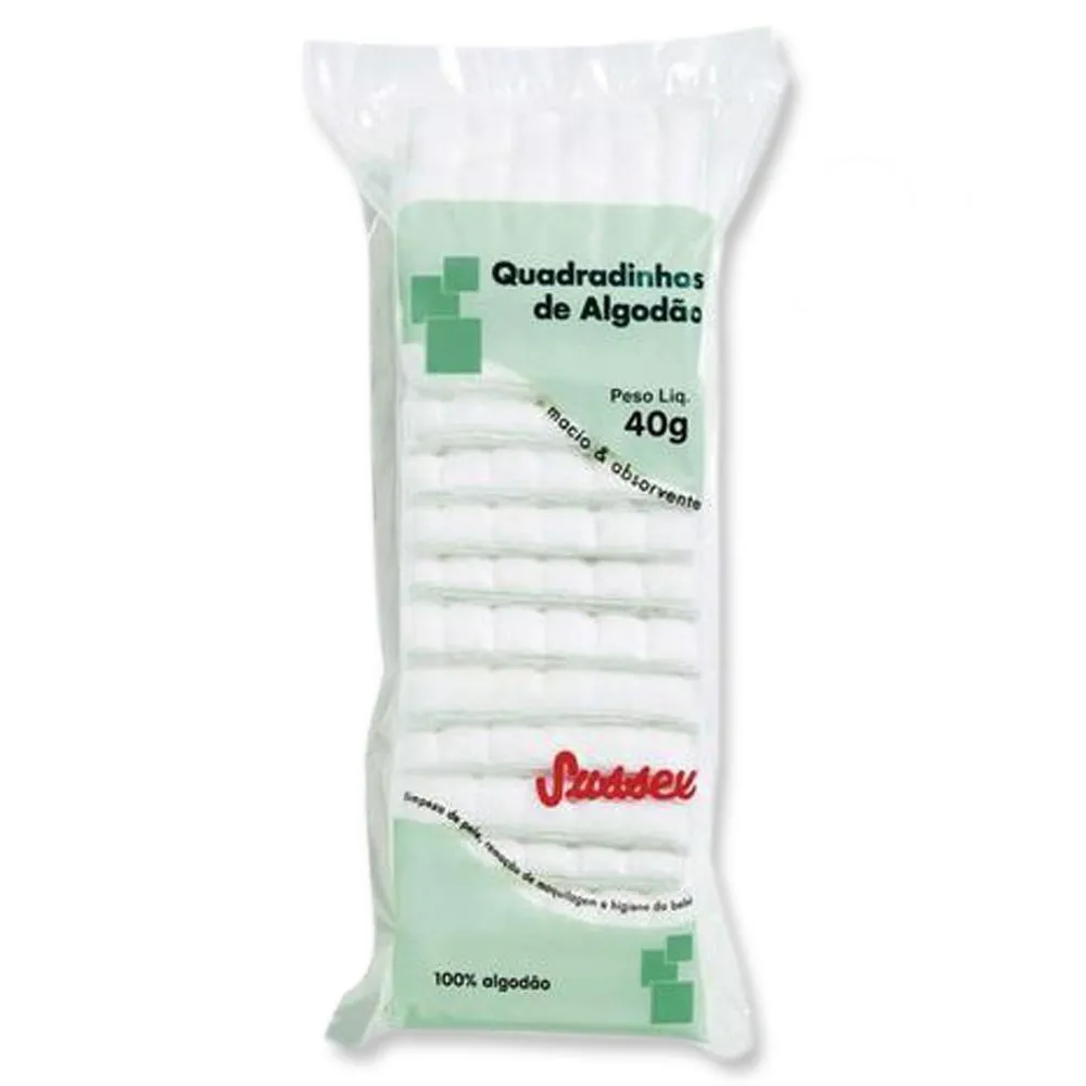 Quadradinhos de Algodão Sussex 40g