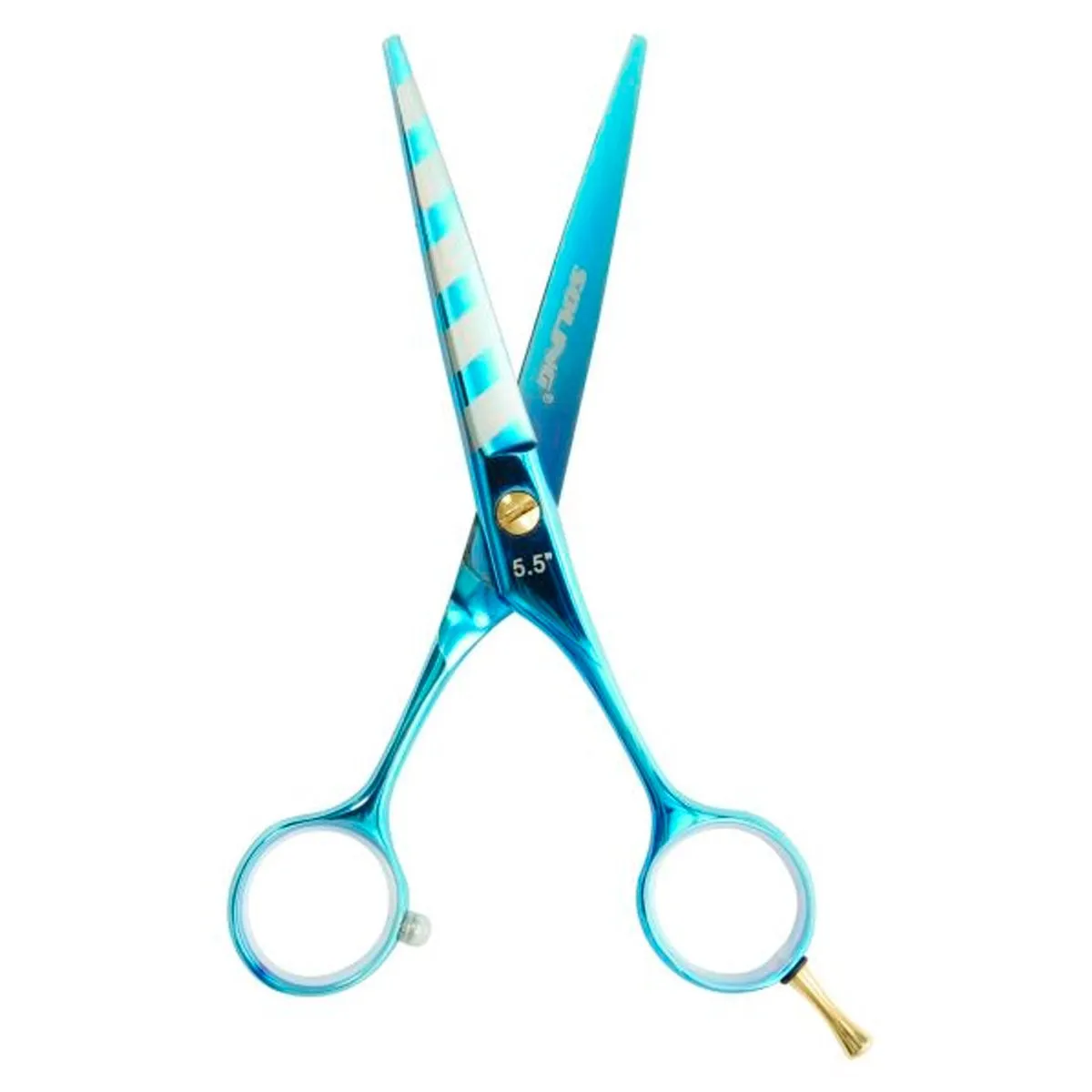 Tesoura Profissional Soling Fio Navalha Premium Azul 5.5 Polegadas