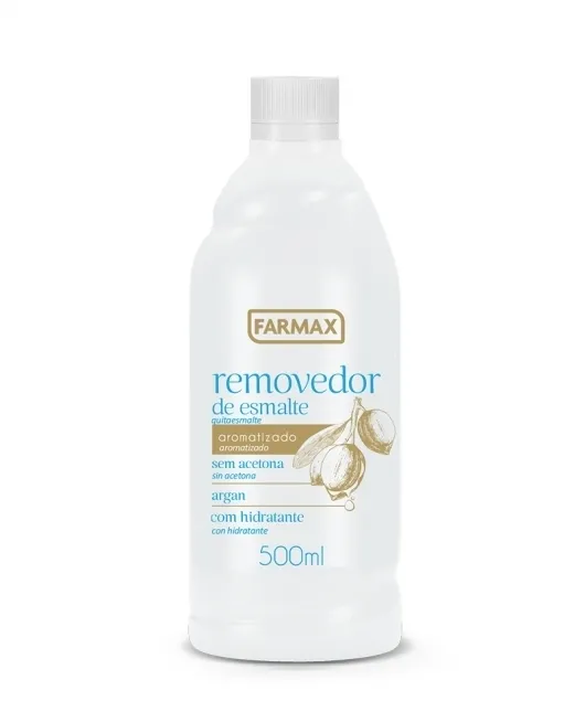 REMOVEDOR DE ESMALTE FARMAX ARGAN 500ML