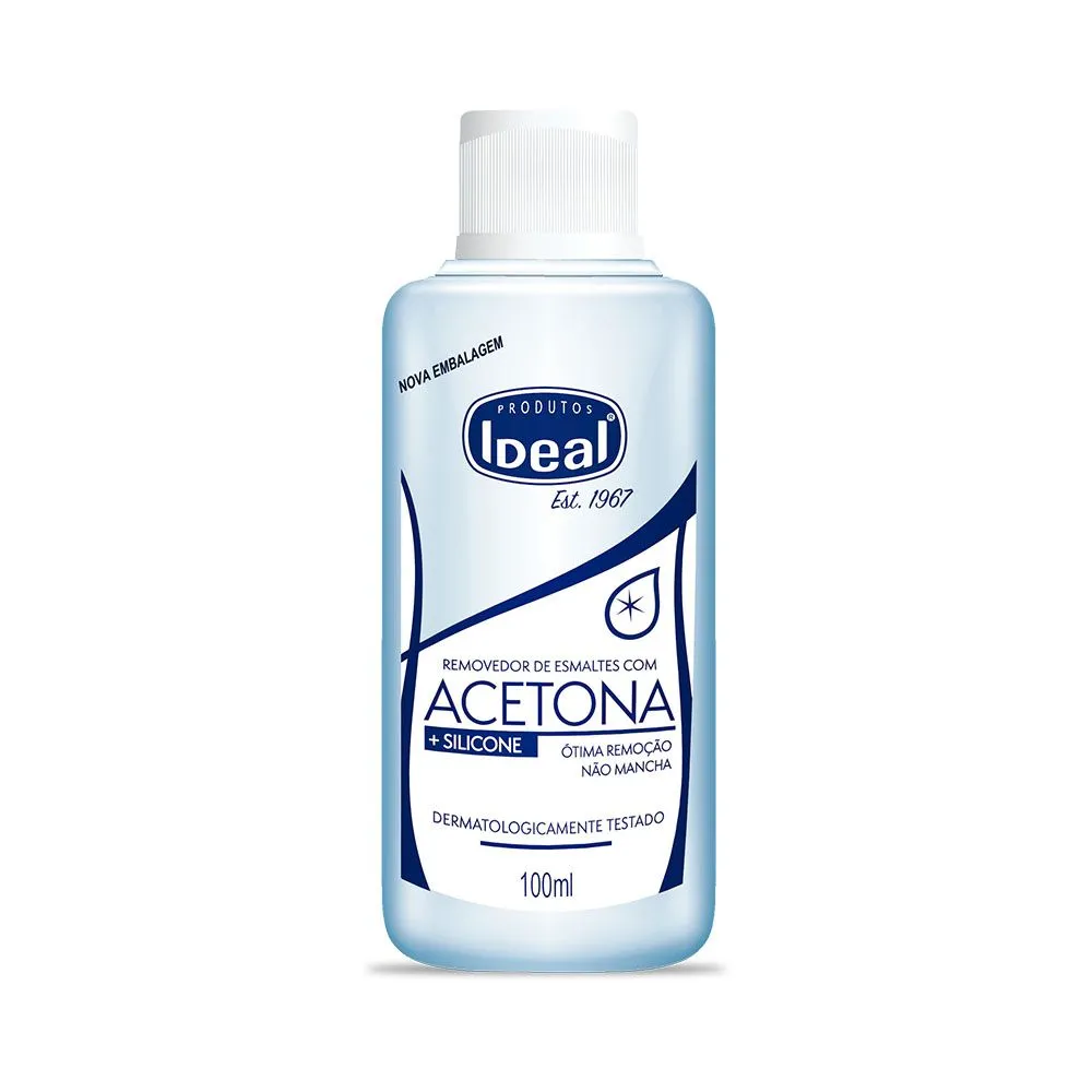 Removedor de Esmaltes Acetona Ideal 100ml