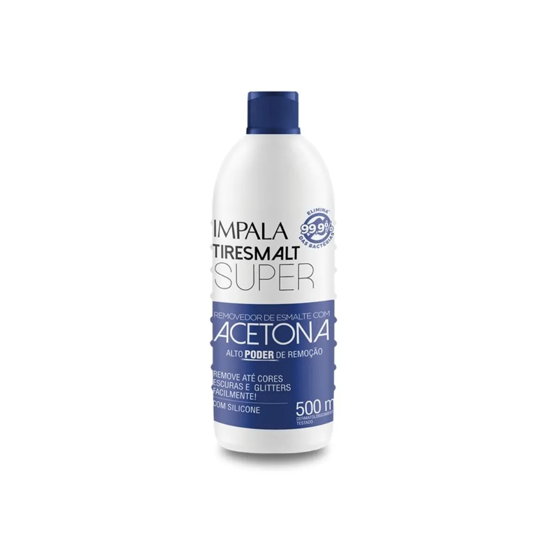 Removedor Esmalte com Acetona Impala Tiresmalt Super 500ml