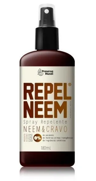 Repel Neem & Cravo - Preserva Mundi - Frasco com 180ml