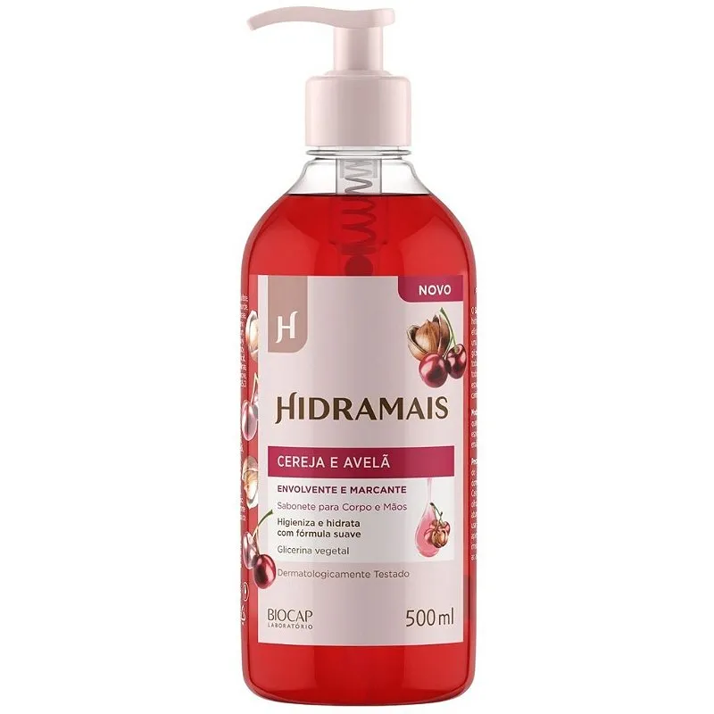 SABONETE CORPORAL CEREJA E AVELÃ HIDRAMAIS 500ml