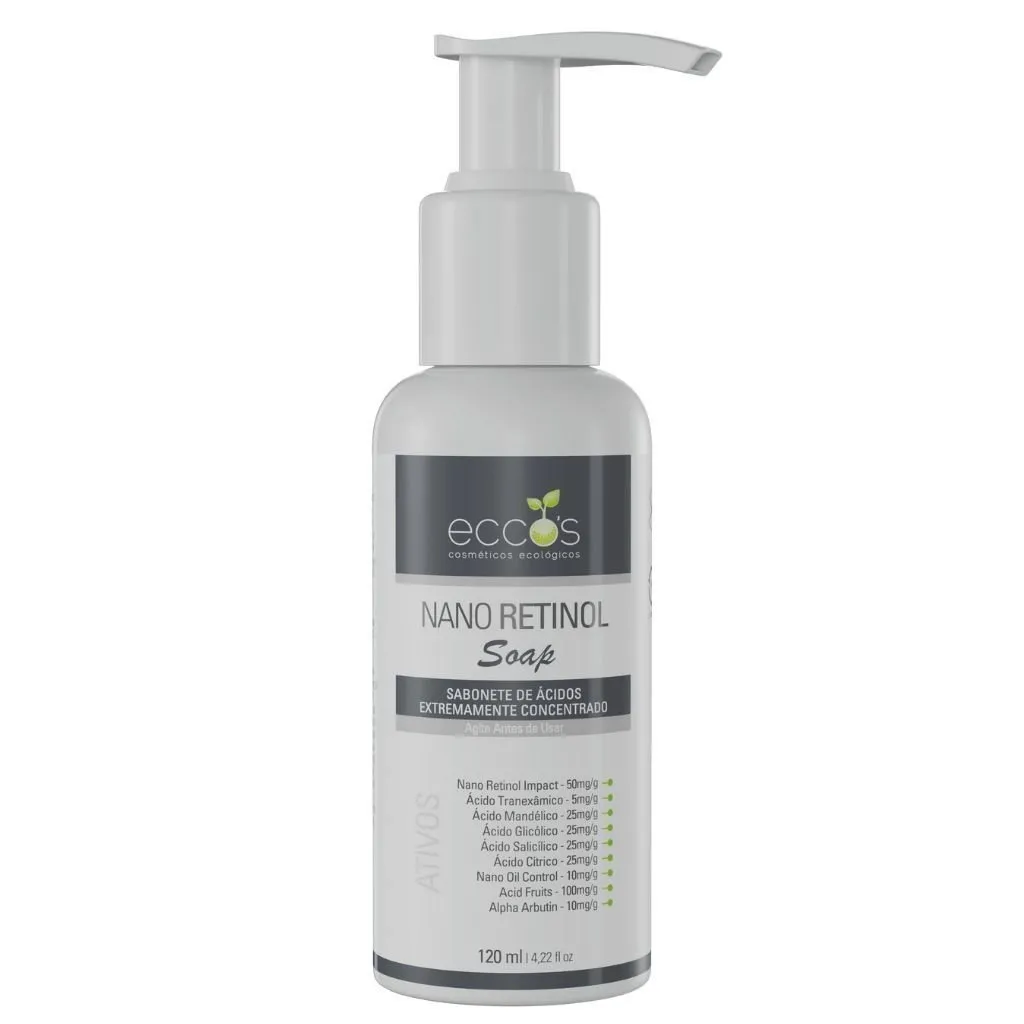 Sabonete de Ácidos Clareador Nano Retinol Soap Eccos 120ml