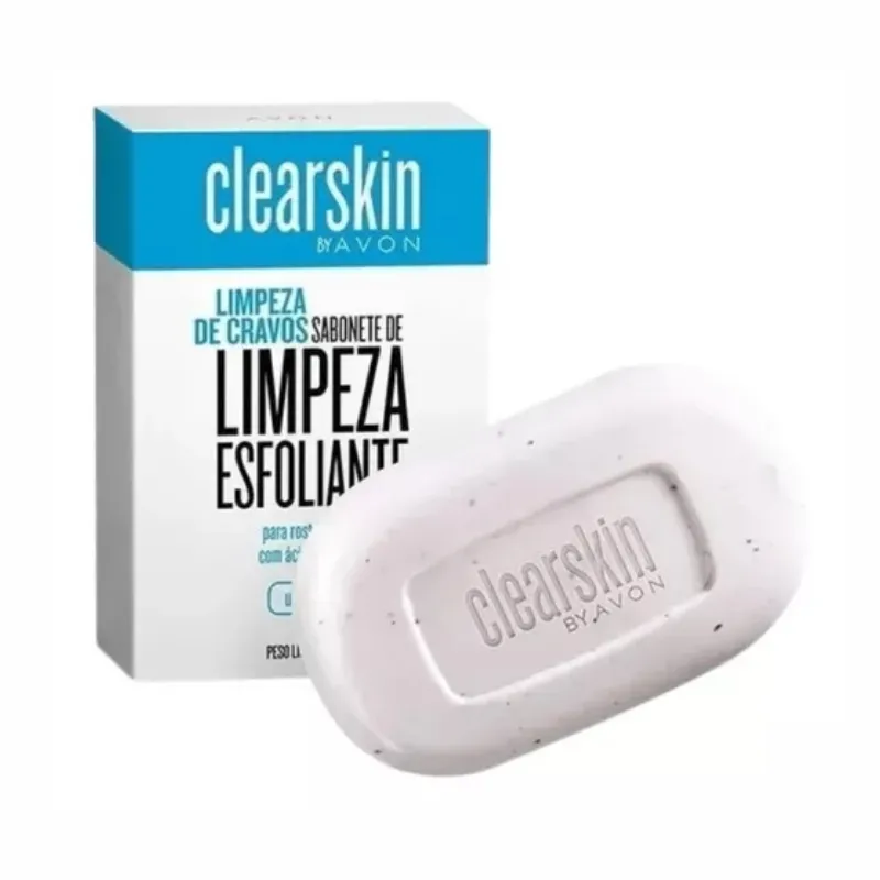 Sabonete de Limpeza Clearskin Esfoliante com Ácido Salicílico 70g - Avon