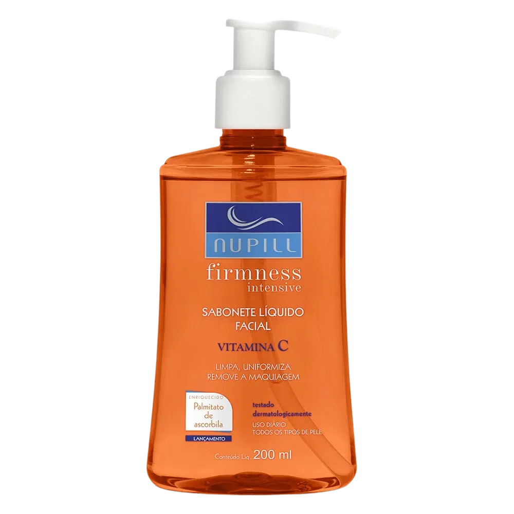 Sabonete Líquido Facial Vitamina C Firmness Intensive Nupill 200ml