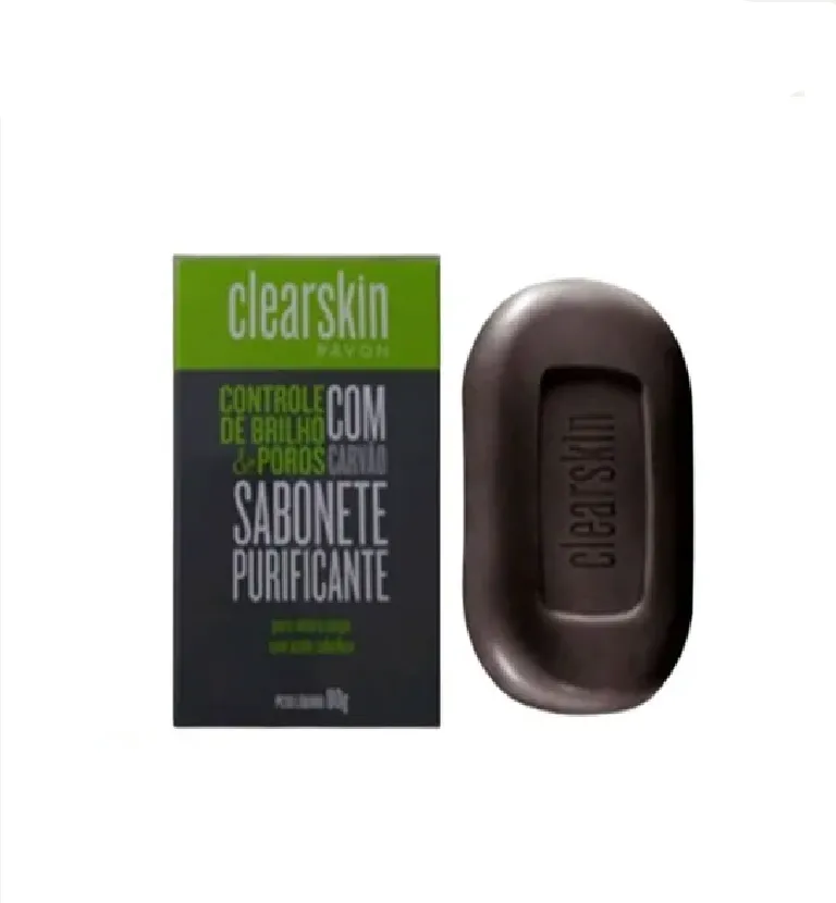 Sabonete Purificante com Carvão Clearskin - 70g - Avon