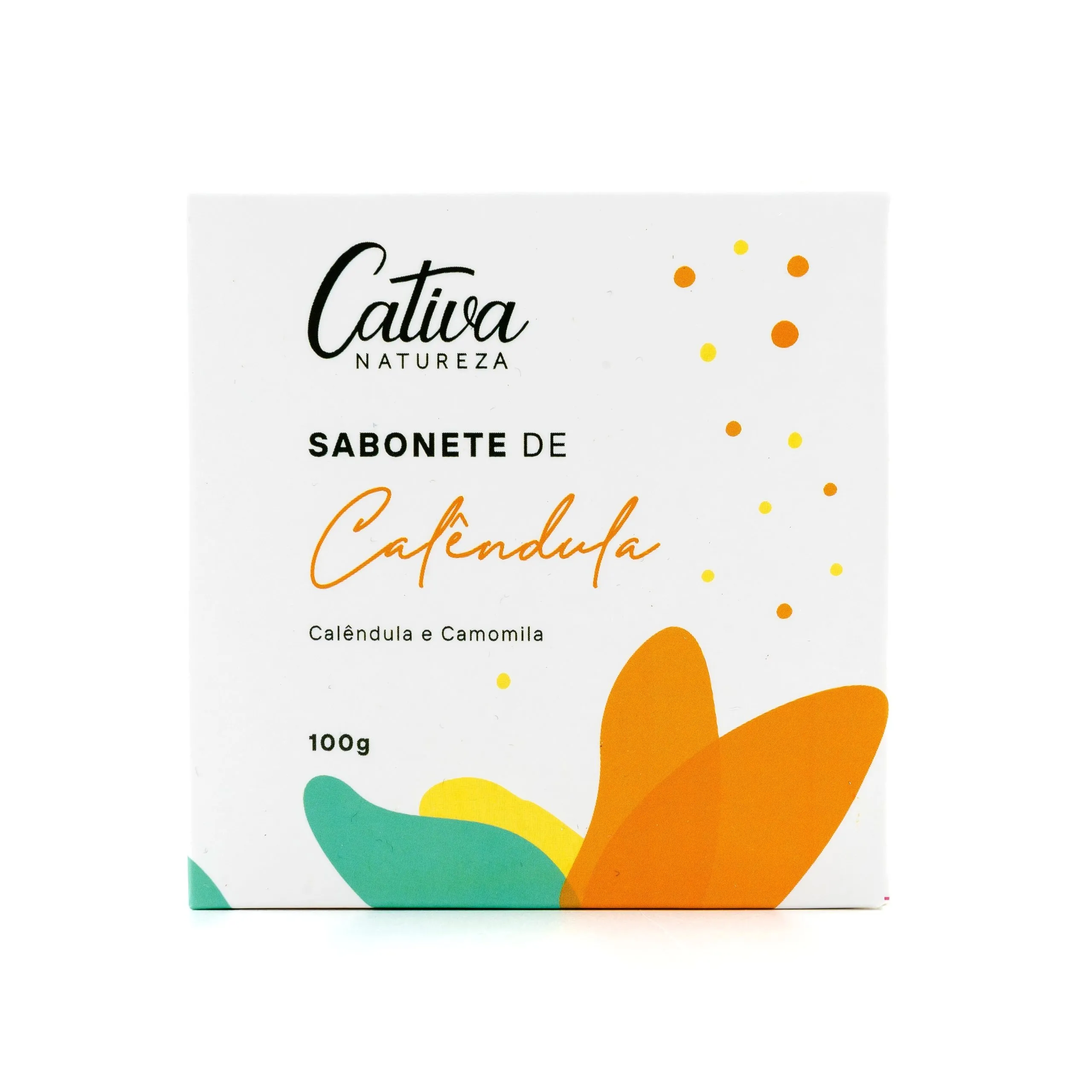 Sabonete Vegetal de Calêndula - Cativa - Barra 100g